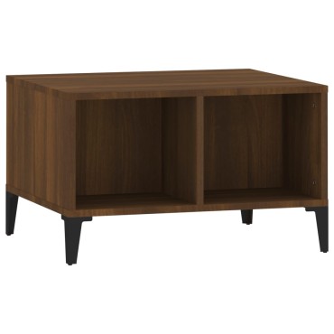 vidaXL Τραπεζάκι Σαλονιού Καφέ Δρυς 60x50x36,5cm Επεξεργασμένο Ξύλο 1 τεμ.
