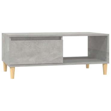 vidaXL Τραπεζάκι Σαλονιού Γκρι Σκυρ. 90x50x36,5cm Επεξεργ. Ξύλο 1 τεμ.