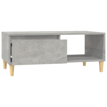 vidaXL Τραπεζάκι Σαλονιού Γκρι Σκυρ. 90x50x36,5cm Επεξεργ. Ξύλο 1 τεμ.