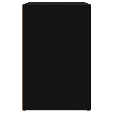 vidaXL Παπουτσοθήκη Μαύρη 130x35x54cm από Επεξεργασμένο Ξύλο