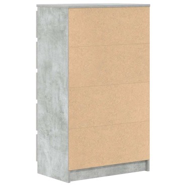 vidaXL Συρταριέρα Γκρι Σκυροδέματος 60x36x103cm Επεξεργασμένο Ξύλο 1 τεμ.