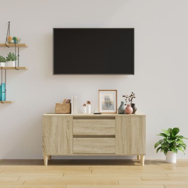vidaXL Έπιπλο Τηλεόρασης Sonoma Δρυς 102x44,5x50cm Επεξ. Ξύλο