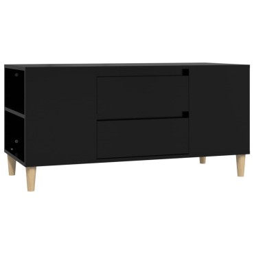 vidaXL Έπιπλο Τηλεόρασης Μαύρο 102x44,5x50cm Επεξεργασμένο Ξύλο