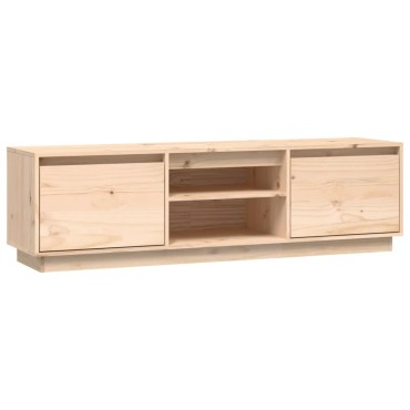 vidaXL Έπιπλο Τηλεόρασης 140x35x40cm από Μασίφ Ξύλο Πεύκου