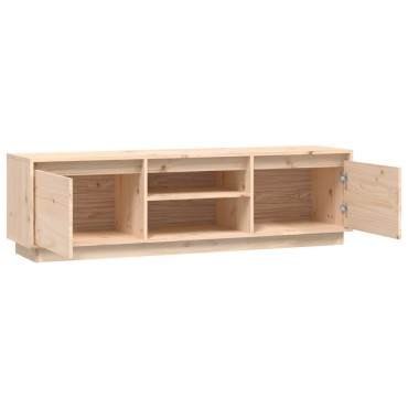 vidaXL Έπιπλο Τηλεόρασης 140x35x40cm από Μασίφ Ξύλο Πεύκου