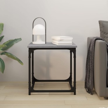 vidaXL Βοηθητικό Τραπέζι Γκρι Sonoma 40x40x40cm Επεξεργασμένο Ξύλο