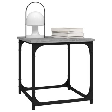 vidaXL Βοηθητικό Τραπέζι Γκρι Sonoma 40x40x40cm Επεξεργασμένο Ξύλο