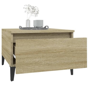 vidaXL Βοηθητικό Τραπέζι Sonoma Δρυς 50x46x35cm Επεξεργασμένο Ξύλο 1 τεμ.