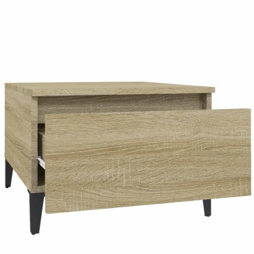 vidaXL Βοηθητικό Τραπέζι Sonoma Δρυς 50x46x35cm Επεξεργασμένο Ξύλο 1 τεμ.