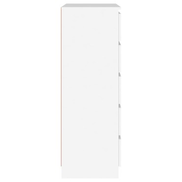 vidaXL Συρταριέρα Λευκή 60x36x103cm από Επεξεργασμένο Ξύλο 1 τεμ.
