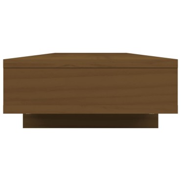 vidaXL Βάση Οθόνης Καφέ Μελί 100 x 27 x 14 εκ. από Μασίφ Ξύλο Πεύκου