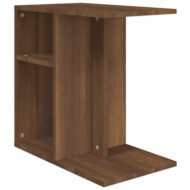 vidaXL Βοηθητικό Τραπέζι Καφέ Δρυς 50x30x50cm Επεξεργασμένο Ξύλο 1 τεμ.