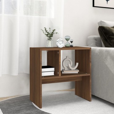 vidaXL Βοηθητικό Τραπέζι Καφέ Δρυς 50x30x50cm Επεξεργασμένο Ξύλο 1 τεμ.