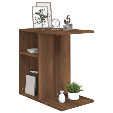 vidaXL Βοηθητικό Τραπέζι Καφέ Δρυς 50x30x50cm Επεξεργασμένο Ξύλο 1 τεμ.