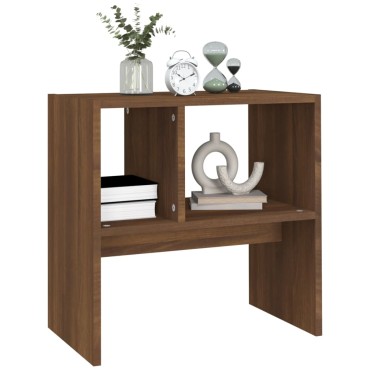 vidaXL Βοηθητικό Τραπέζι Καφέ Δρυς 50x30x50cm Επεξεργασμένο Ξύλο 1 τεμ.