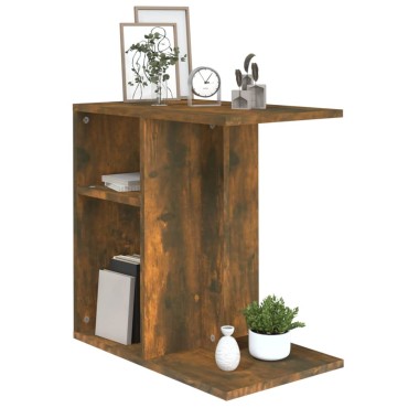 vidaXL Βοηθητικό Τραπέζι Καπνιστή Δρυς 50x30x50cm Επεξεργασμένο Ξύλο 1 τεμ.