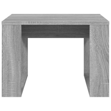 vidaXL Βοηθητικό Τραπέζι Γκρι Sonoma 50x50x35cm Επεξεργασμένο Ξύλο
