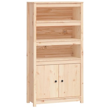 vidaXL Ντουλάπι Ψηλό 80x35x154cm από Μασίφ Ξύλο Πεύκου 1 τεμ.