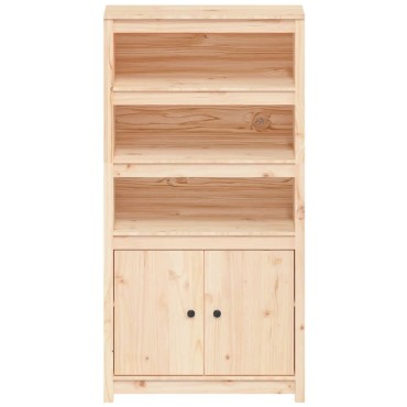 vidaXL Ντουλάπι Ψηλό 80x35x154cm από Μασίφ Ξύλο Πεύκου 1 τεμ.