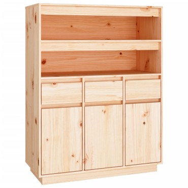 vidaXL Ντουλάπι 89x40x116,5cm από Μασίφ Ξύλο Πεύκου 1 τεμ.