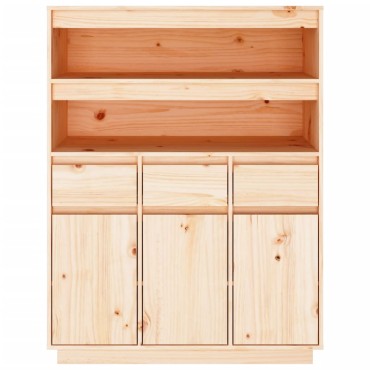 vidaXL Ντουλάπι 89x40x116,5cm από Μασίφ Ξύλο Πεύκου 1 τεμ.