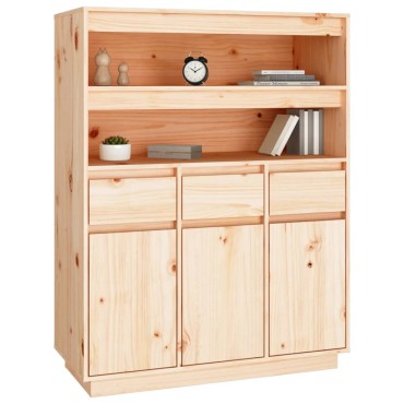 vidaXL Ντουλάπι 89x40x116,5cm από Μασίφ Ξύλο Πεύκου 1 τεμ.