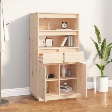 vidaXL Ντουλάπι 60x40x116,5cm από Μασίφ Ξύλο Πεύκου 1 τεμ.