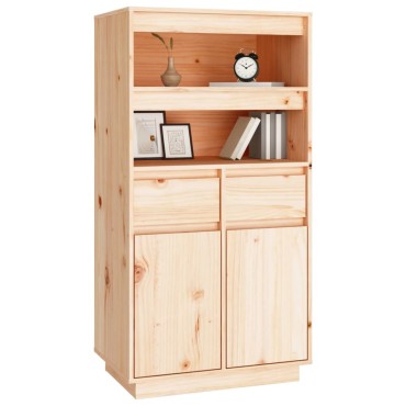 vidaXL Ντουλάπι 60x40x116,5cm από Μασίφ Ξύλο Πεύκου 1 τεμ.