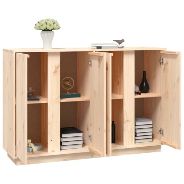 vidaXL Μπουφές 120x35x80cm από Μασίφ Ξύλο Πεύκου 1 τεμ.