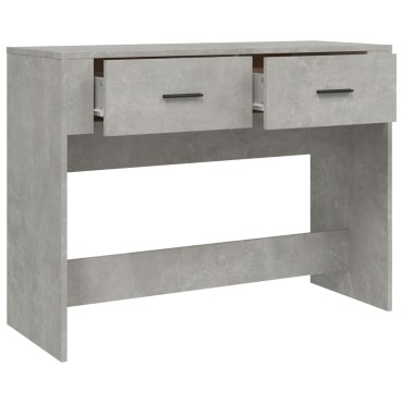 vidaXL Τραπεζάκι κονσόλα Γκρι Σκυρ. 100x39x75cm Επεξεργασμένο Ξύλο