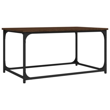 vidaXL Τραπεζάκι Σαλονιού Καφέ Δρυς 80x50x40cm Επεξεργασμ. Ξύλο 1 τεμ.