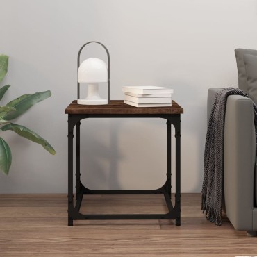 vidaXL Βοηθητικό Τραπέζι Καπνιστή Δρυς 40x40x40cm Επεξεργασμένο Ξύλο