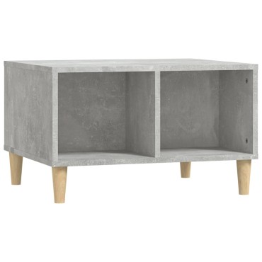 vidaXL Τραπεζάκι Σαλονιού Γκρι Σκυρ. 60x50x36,5cm Επεξεργ. Ξύλο 1 τεμ.