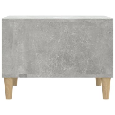 vidaXL Τραπεζάκι Σαλονιού Γκρι Σκυρ. 60x50x36,5cm Επεξεργ. Ξύλο 1 τεμ.
