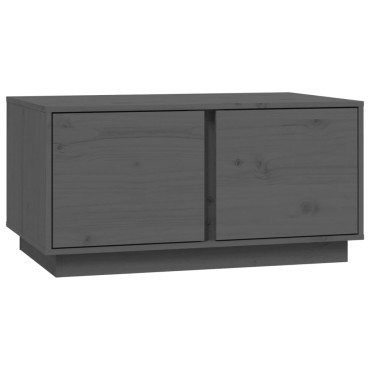 vidaXL Τραπεζάκι Σαλονιού Γκρι 80x50x40cm από Μασίφ Ξύλο Πεύκου 1 τεμ.