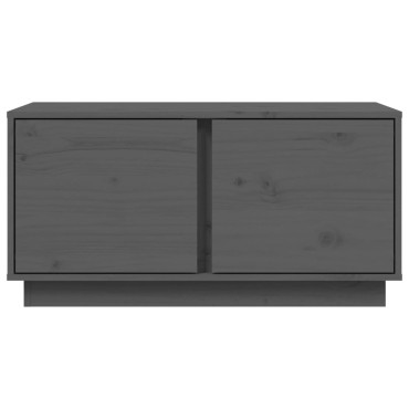 vidaXL Τραπεζάκι Σαλονιού Γκρι 80x50x40cm από Μασίφ Ξύλο Πεύκου 1 τεμ.