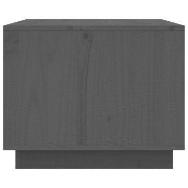 vidaXL Τραπεζάκι Σαλονιού Γκρι 80x50x40cm από Μασίφ Ξύλο Πεύκου 1 τεμ.