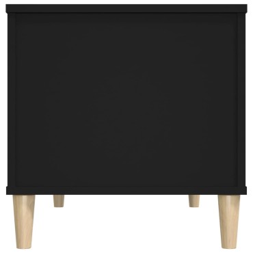 vidaXL Τραπεζάκι Σαλονιού Μαύρο 90x44,5x45cm Επεξεργασμένο Ξύλο 1 τεμ.