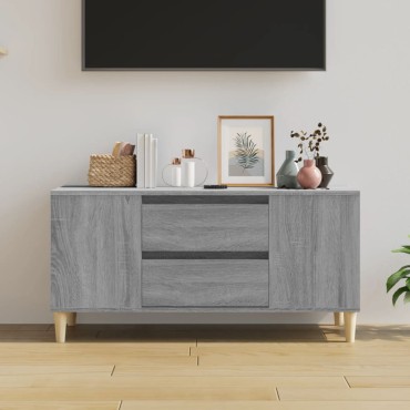 vidaXL Έπιπλο Τηλεόρασης Γκρι Sonoma 102x44,5x50cm Επεξεργασμένο Ξύλο
