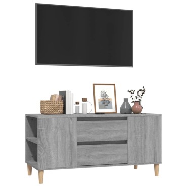 vidaXL Έπιπλο Τηλεόρασης Γκρι Sonoma 102x44,5x50cm Επεξεργασμένο Ξύλο