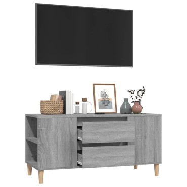 vidaXL Έπιπλο Τηλεόρασης Γκρι Sonoma 102x44,5x50cm Επεξεργασμένο Ξύλο