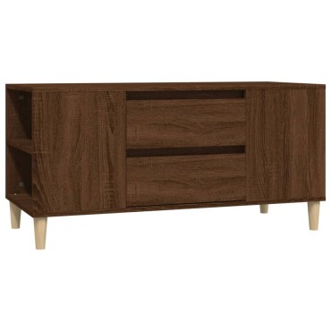 vidaXL Έπιπλο Τηλεόρασης Καφέ Δρυς 102x44,5x50cm Επεξεργασμένο Ξύλο