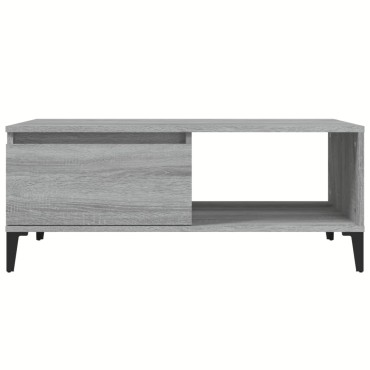 vidaXL Τραπεζάκι Σαλονιού Γκρι Sonoma 90x50x36,5cm Επεξεργασμένο Ξύλο 1 τεμ.