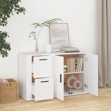 vidaXL Ντουλάπι Λευκό 100x33x59,5cm από Επεξεργασμένο Ξύλο 1 τεμ.