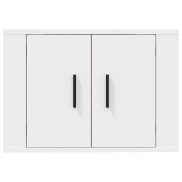 vidaXL Έπιπλο Τηλεόρασης Επιτοίχιο Λευκό 57x34,5x40cm