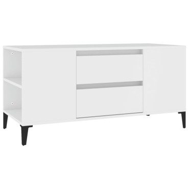 vidaXL Έπιπλο Τηλεόρασης Λευκό 102x44,5x50cm Επεξεργασμένο Ξύλο