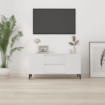 vidaXL Έπιπλο Τηλεόρασης Λευκό 102x44,5x50cm Επεξεργασμένο Ξύλο
