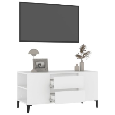 vidaXL Έπιπλο Τηλεόρασης Λευκό 102x44,5x50cm Επεξεργασμένο Ξύλο
