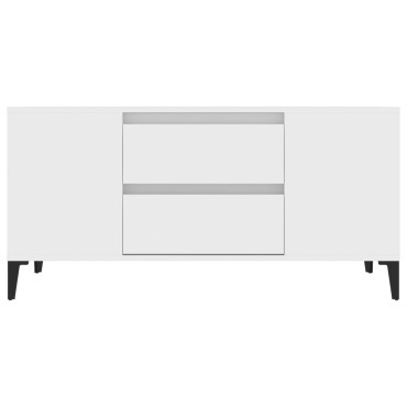 vidaXL Έπιπλο Τηλεόρασης Λευκό 102x44,5x50cm Επεξεργασμένο Ξύλο