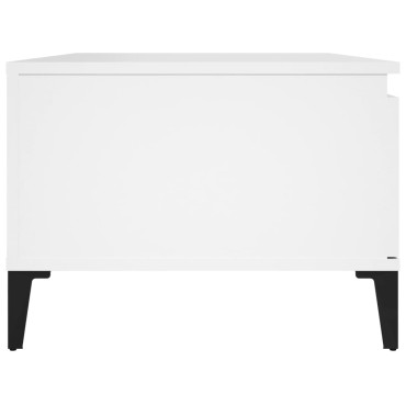 vidaXL Τραπεζάκι Σαλονιού Λευκό 90x50x36,5cm Επεξεργασμένο Ξύλο 1 τεμ.